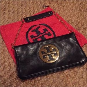 Tory Burch hand-bag. Black with gold!